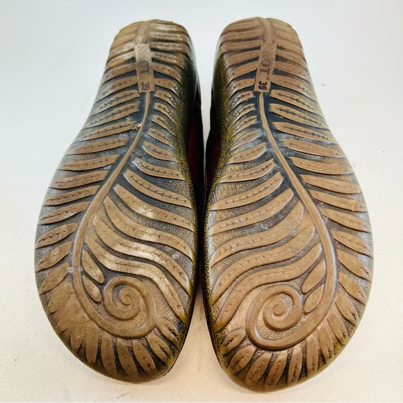 Naot Brown Matai Swirl Adjustable Flat Mary Janes, size 39 8 - Picture 9 of 11